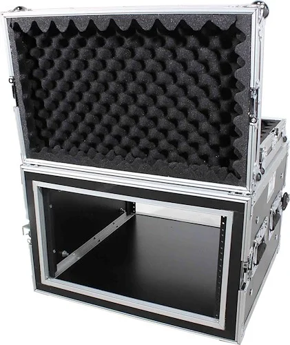 6 Space 6U 20 Inch Depth Shockproof Amp Rack ATA Shock Mount Flight Case w recessed handles