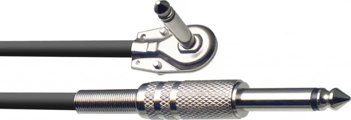 Instrument cable, jack/jack (m/m, straight/L-shaped), 6 m (20"), S-series