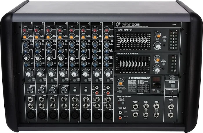 8-ch Pwrd Mixer FX (1600W)    Powered Mixers
