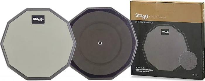 8" desktop practice pad, ten-sided shape