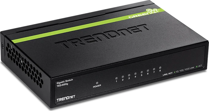 8-port Gigabit GREENnet Switch (Metal)