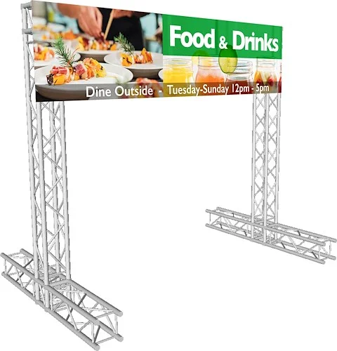 8'x8'ft K-Truss Economy Truss Segment Outdoor Banner Display Package