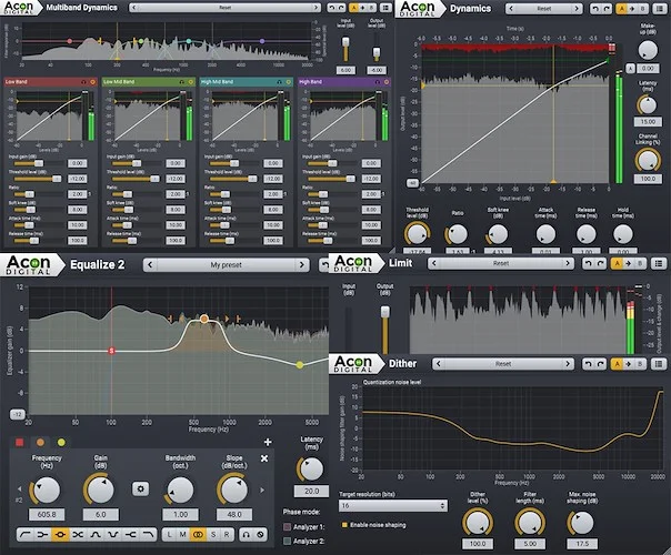 Acon Mastering Suite (Download) <br>Contains 5 audio mastering plug-ins