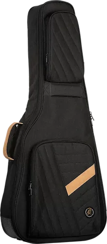 Acoustic Dreadnought Guitar Premium Deluxe Bag - 20 mm Soft Padding - 2 Accessory Pockets - Black