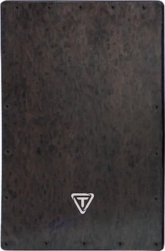 Acrylic Cajon Black Makah Burl Replacement Front Plate