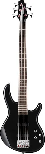 Action Bass V-Plus-BK Black Poplr Bd 2Bnd Act Eq JJ P/U