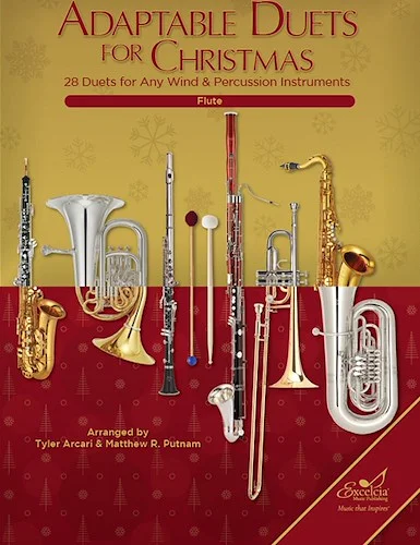 Adaptable Duets for Christmas - 28 Duets for any Wind and Percussion Instruments