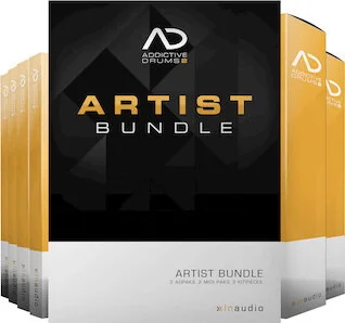 Addictive Drums 2 Artist Bundle<br>2 ADpaks, 2 MIDIpaks, 2 Kitpieces (Download)