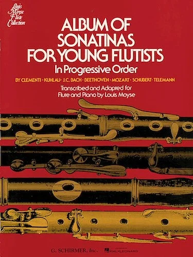 Album of Sonatinas for Young Flutists - In Progressive Order
for Flute & Piano