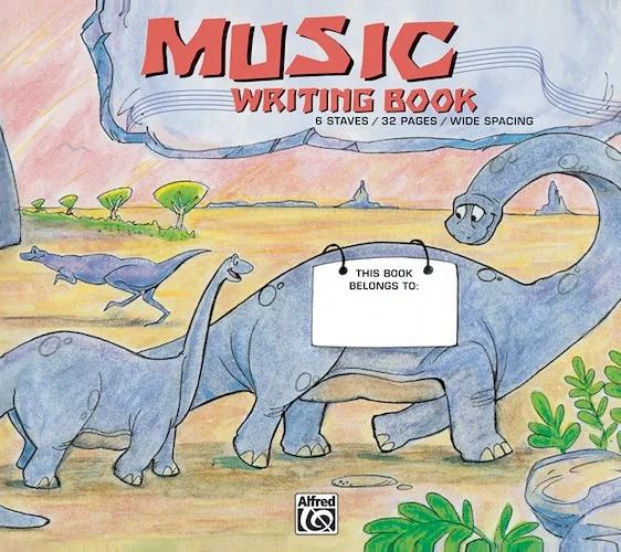 Alfred's Basic Music Writing Book: Wide Lines, 32 pages
