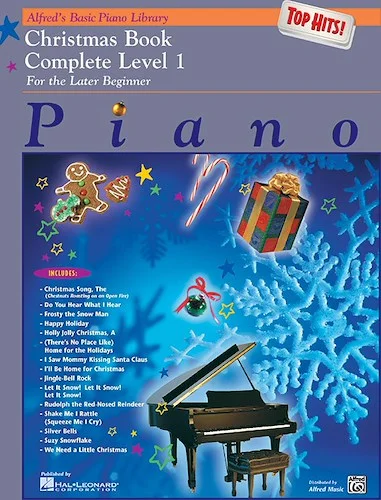 Alfred's Basic Piano Library: Top Hits! Christmas Book Complete 1 (1A/1B): For the Later Beginner