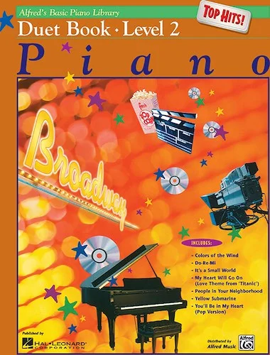Alfred's Basic Piano Library: Top Hits! Duet Book 2
