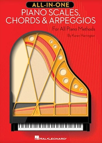 All-in-One Piano Scales, Chords & Arpeggios - For All Piano Methods