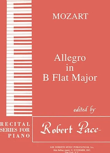 Allegro in B Flat Major - Recital Series for Piano, Red (Book III)