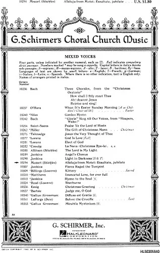 Alleluja (from "Exsultate, Jubilate")