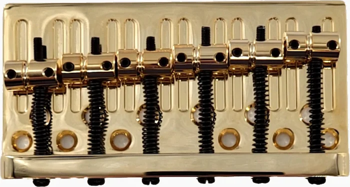 Allparts Economy Heavy Duty 6-String Bass Bridge<br>Gold