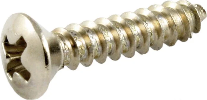 Allparts Long Pickguard Screws<br>Nickel, Pack of 100