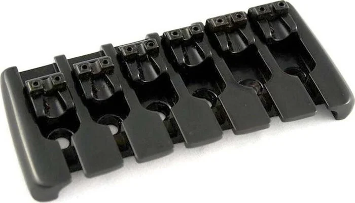 Allparts Modern Quick Release 6-String Bass Bridge<br>Black