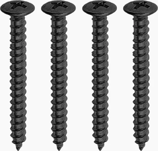 Allparts Neckplate Screws<br>Black, Pack of 4