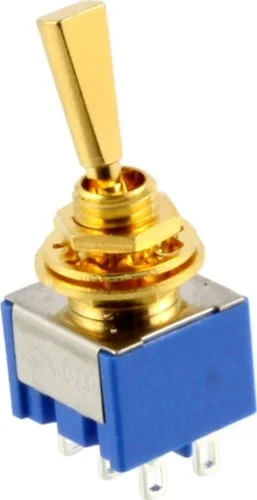 Allparts On-On Mini Switch<br>Gold, Single Item