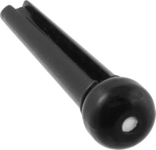 Allparts Plastic Dotted Bridge Pins<br>Black with White Dot