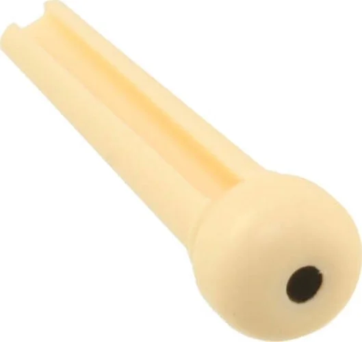 Allparts Plastic Dotted Bridge Pins<br>Cream with black dot