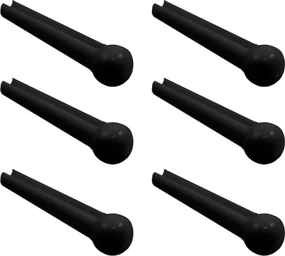 Allparts Plastic No Dot Bridge Pins<br>Black