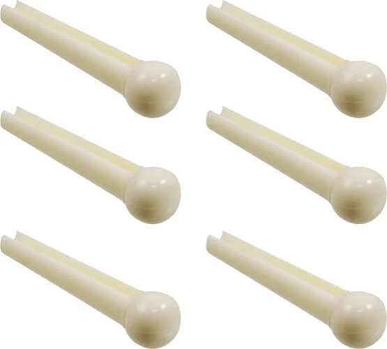 Allparts Plastic No Dot Bridge Pins<br>Cream