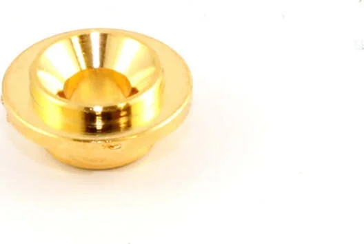 Allparts Round String Guides for Guitar<br>Gold, Pack of 2