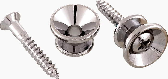 Allparts Standard Strap Buttons<br>Nickel, Standard