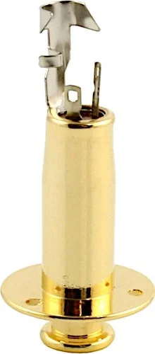 Allparts Stereo End Pin Jack<br>Gold, Single Item