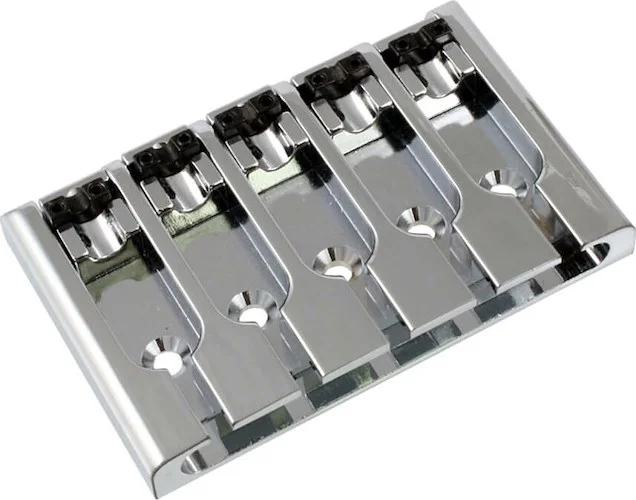 Allparts String Lock-Down Bass Bridge<br>Chrome