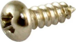 Allparts Truss Rod Cover Screws<br>Nickel, Pack of 50