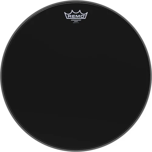 Ambassador® Ebony® Drumhead, 16"