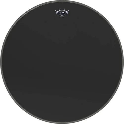 Ambassador Ebony Series Drumhead: Bass 24 inch. Diameter Model