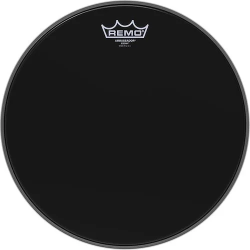 Ambassador Ebony Series Drumhead: Snare/Tom 13 inch. Diameter Model