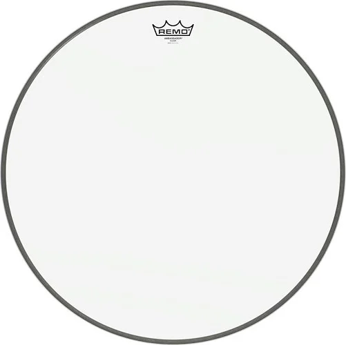 Ambassador Series Clear Drumhead: Bass 20 inch. Diameter Model