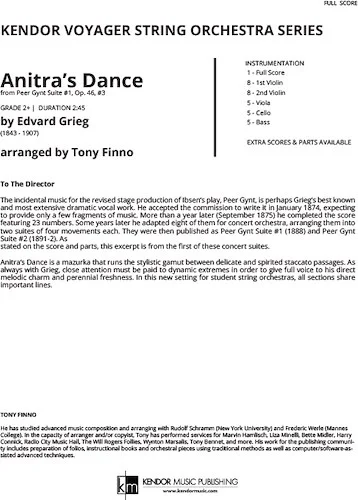 Anitra's Dance (Peer Gynt Suite #1) (Full Score) - (Peer Gynt Suite #1)