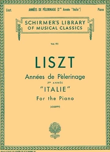 Annee De Pelerinage - Book 2: "Italie"