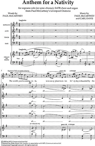 Anthem for a Nativity: From the <i>Liverpool Oratorio</i>