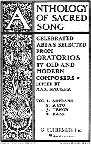 Anthology of Sacred Song - Volume 3 - Tenor