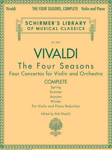Antonio Vivaldi - The Four Seasons, Complete - for Violin and Piano Reduction