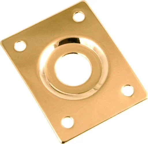 Allparts Rectangular Jackplate<br>Gold