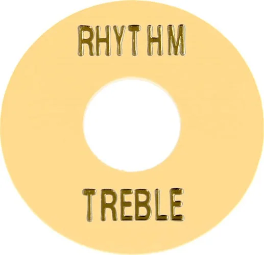 Allparts Rhythm and Treble Switch Ring<br>Cream (plastic)