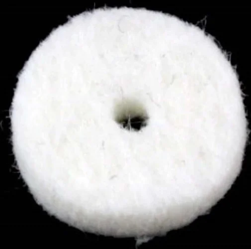 Allparts Felt Washers<br>White, Pack of 100