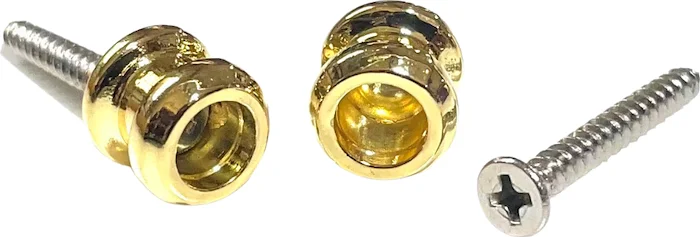 Allparts Economy Strap Buttons<br>Gold, Standard