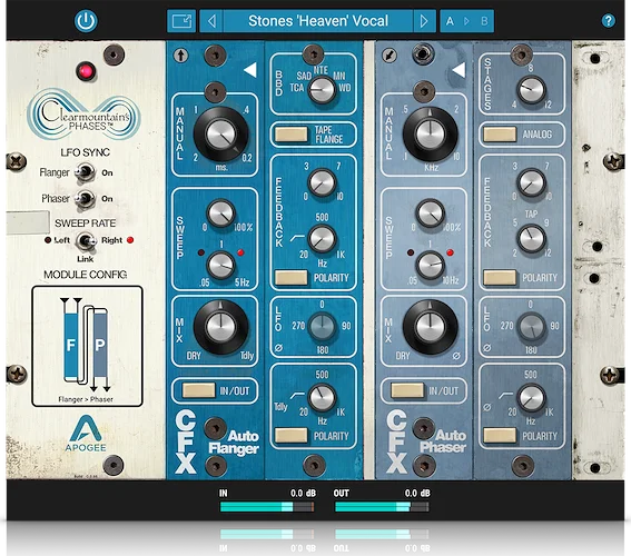 Apogee Clearmountains Phases (Download) <br>Create your own Phases, from mellow to madness