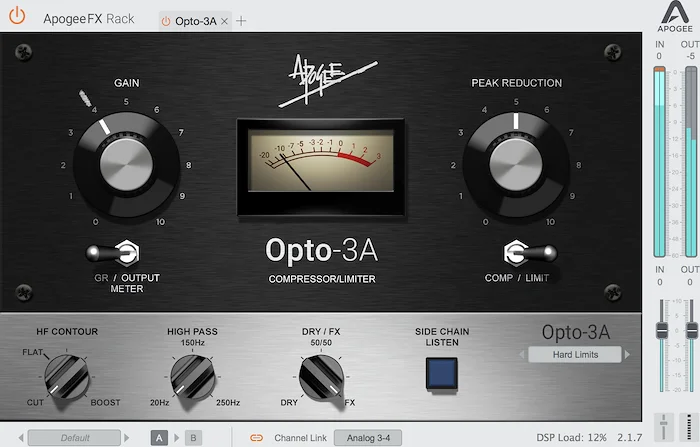 Apogee Opto-3A (Download) <br>Vintage Compressor and Limiter