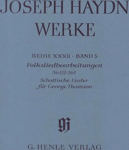 Arrangements of Folk Songs - Scottish Songs No. 101-150 for George Thomson - Haydn Complete Edition, Series XXXII, Vol. 3