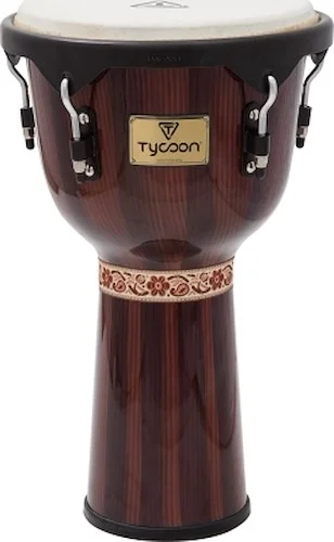 Artist Series Hand-Painted Brown Finish Djembe